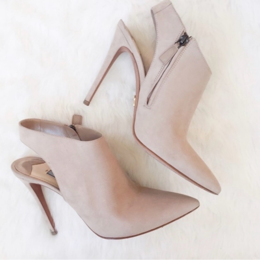 PRADA Camoscio 12 Suede Ankle Booties/ shoes / heels holiday